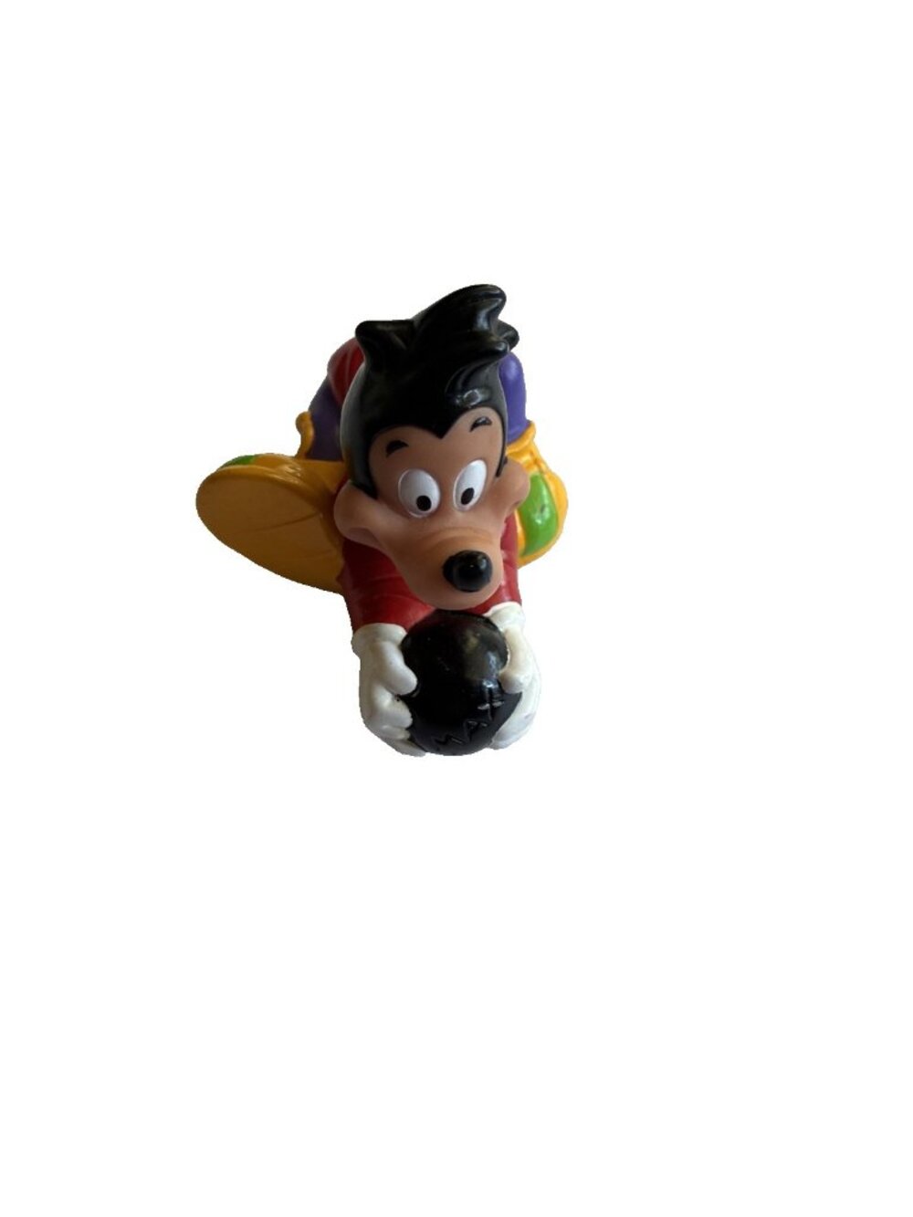 1992 Burger King Kids Club Max Bowling Goof Troop Pull Back Toy Disney Goofy